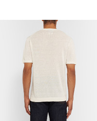 Beams Plus Slim Fit Knitted Linen T Shirt