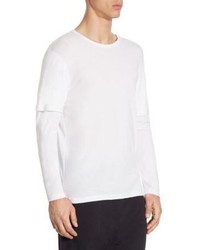Vince Regular Fit Double Layer Sleeve Tee