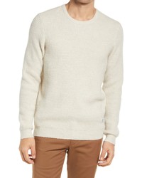 Frank and Oak Seawool Crewneck Sweater In Snow White At Nordstrom