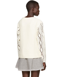 See by Chloe See By Chlo Off White Pointelle Sweater