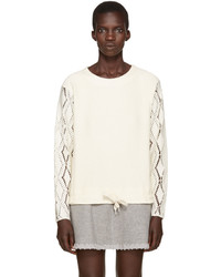 See by Chloe See By Chlo Off White Pointelle Sweater