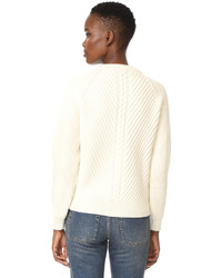 Belstaff Shandi Clean Merino Wool Cable Sweater