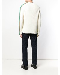 Paura Side Stripped Knit Sweater