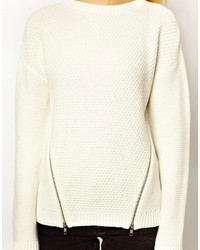 Asos Sweater With Side Zip Detail