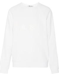 Alexander Wang T By Printed Cotton Blend Jersey Sweatshirt