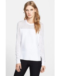 Theory Ofenia Enchanted Sweater White Small