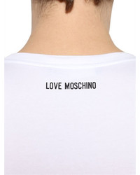 Love Moschino Tic Tac Toe Stretch Jersey T Shirt