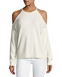 Theory Toleema B Cashmere Cold Shoulder Sweater