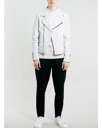 Topman Selected Homme Greaser White Turtle Neck Sweater