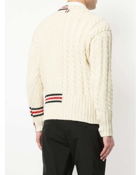 Thom Browne Tri Stripe Spliced Sweater