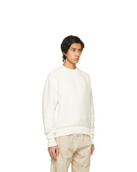 System White Cotton Knit Sweater