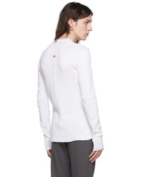 Label Under Construction White Cotton Sweater