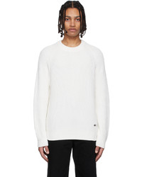 Helmut Lang White Cotton Sweater