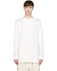 Damir Doma White Cut Out Syliam Pullover