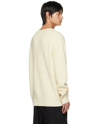 Feng Chen Wang White Double Neck Sweater