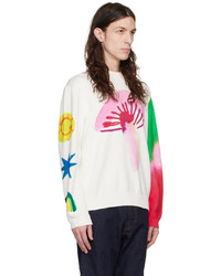 Ps By Paul Smith White Folk Sweater