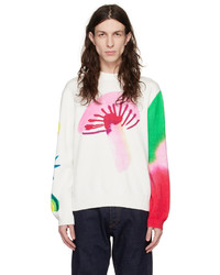 Ps By Paul Smith White Folk Sweater