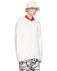 ERL White Hairy Sweater