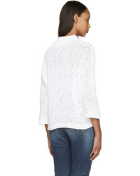 Dsquared2 White Knit Sweater