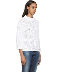 Dsquared2 White Knit Sweater