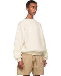 Fear Of God White Overlapped Sweater