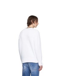 DSQUARED2 White Plain Pullover Sweater