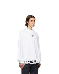 We11done White Wd Logo Sweater
