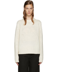 Acne Studios White Wool Saidy Sweater