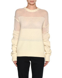 Marni Wool Cashmere Fade Sweater White
