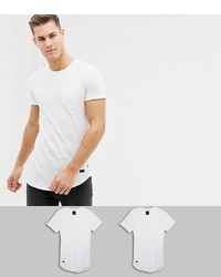 Produkt 2 Pack Longline T Shirt White