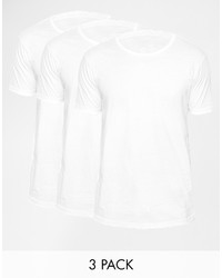 Emporio Armani 3 Pack Crew Neck T Shirts In Regular Fit