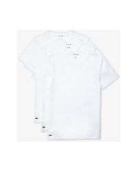 Lacoste 3 Pack Slim Fit Crewneck T Shirts