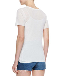 AG Adriano Goldschmied Alexa Chung For Ag The Perfect Ribbed Tee