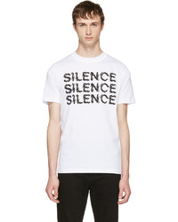 McQ Alexander Ueen White Silence T Shirt