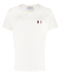Ami Paris Ami Embroidered T Shirt