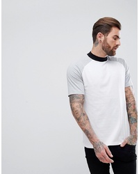 ASOS DESIGN Asos Relaxed Skater Contrast Tee With Turtle Neck