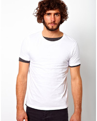 Asos T Shirt With Crew Neck 2 Pack Whitecharcoal Save 17%
