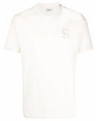 Sandro Baseball Logo Embroidered T Shirt