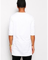 Asos Brand Super Longline 34 Sleeve T Shirt