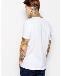 Asos Brand T Shirt With Crew Neck 2 Pack Whitecharcoal Save 17%