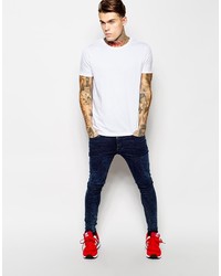 Asos Brand T Shirt With Crew Neck 2 Pack Whitecharcoal Save 17%