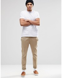 Asos Brand T Shirt With Pockets And Wide Neck Trim