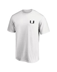 FANATICS Branded White Miami Hurricanes Botanic Glory T Shirt