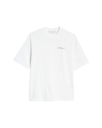 Off-White Caravag Crownin Cotton T Shirt In White Black At Nordstrom