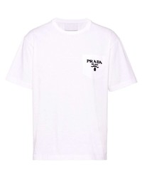 Prada Chenille Logo T Shirt