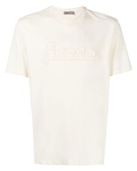 Herno Chenille Logo T Shirt