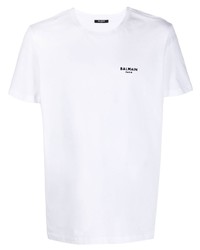 Balmain Chest Logo Crewneck T Shirt
