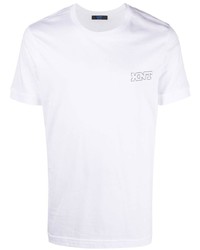 Kiton Chest Logo Print Detail T Shirt