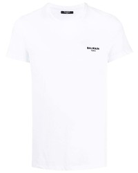 Balmain Chest Logo Print T Shirt