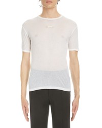 Maison Margiela Classic Ribbed Cotton T Shirt In White At Nordstrom